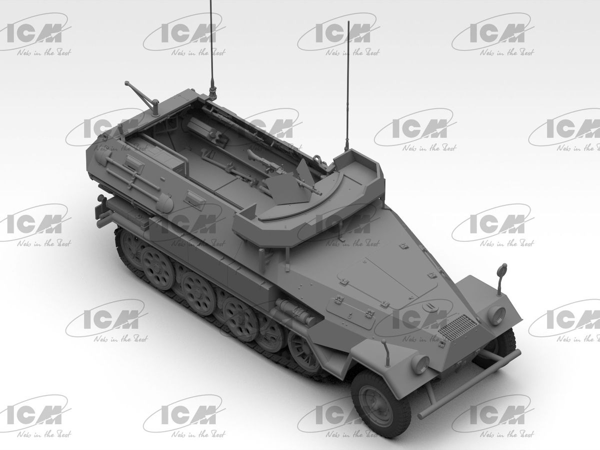 1/35 ドイツ Sd.Kfz.251/18 Ausf.A 観測装甲車 w/クルー | HLJ.co.jp