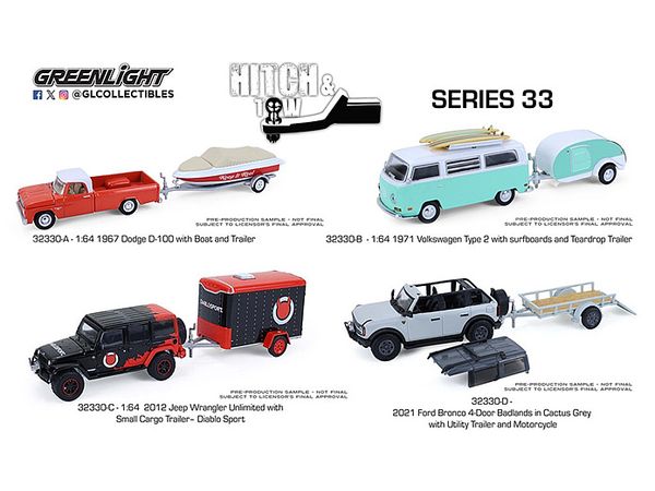 1/64 GreenLight Hitch & Tow Series 33 1Box 4pcs | HLJ.co.jp