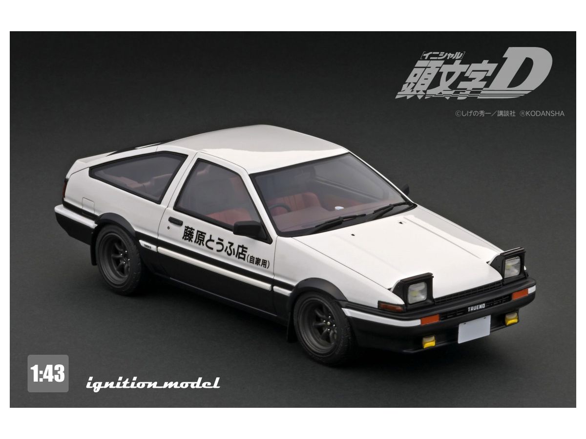 1/43 INITIAL D Toyota Sprinter Trueno 3Dr GT Apex (AE86) White