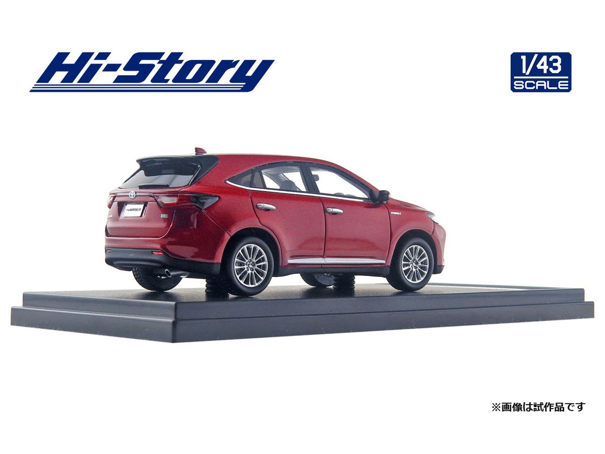 1/43 Toyota HARRIER HYBRID PREMIUM (2017) ダークレッドマイカ