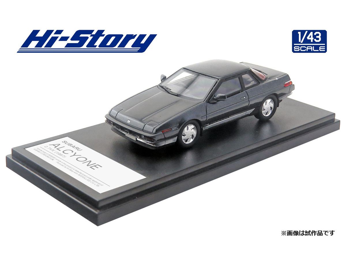ミニカー SUBARU ALCYONE 1/43 Hi-Story 1/43 SUBARU ALCYONE 2.7VX (1987) グレー・メタリック/シルバー