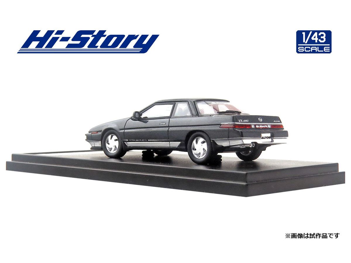 ミニカー SUBARU ALCYONE 1/43 Hi-Story 1/43 SUBARU ALCYONE 2.7VX (1987) グレー・メタリック/シルバー