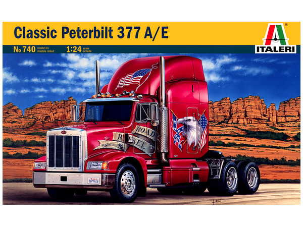 イタレリ 1/24 ピータービルト 377 A/E トラクターヘッド 1/24 ピータービルト 377A/E トレーラーヘッド【AMT1337