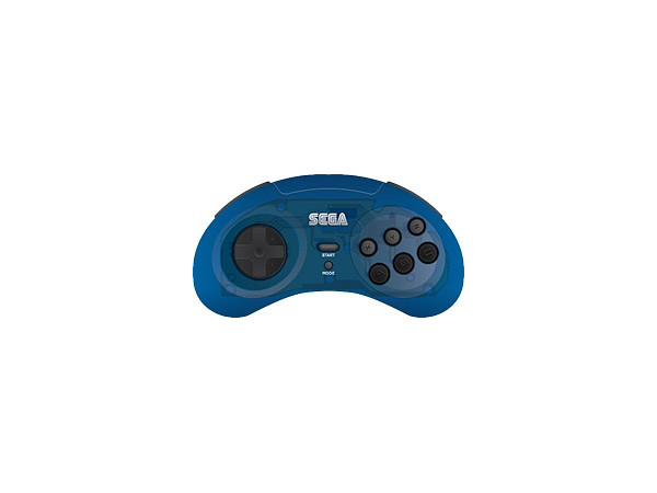 SEGA -  SEGA メガドライブ 8ボタン アーケードUSBパッド クリアブルー Amazon.co.jp: retri-bit SEGA メガドライブ 8ボタン アーケード