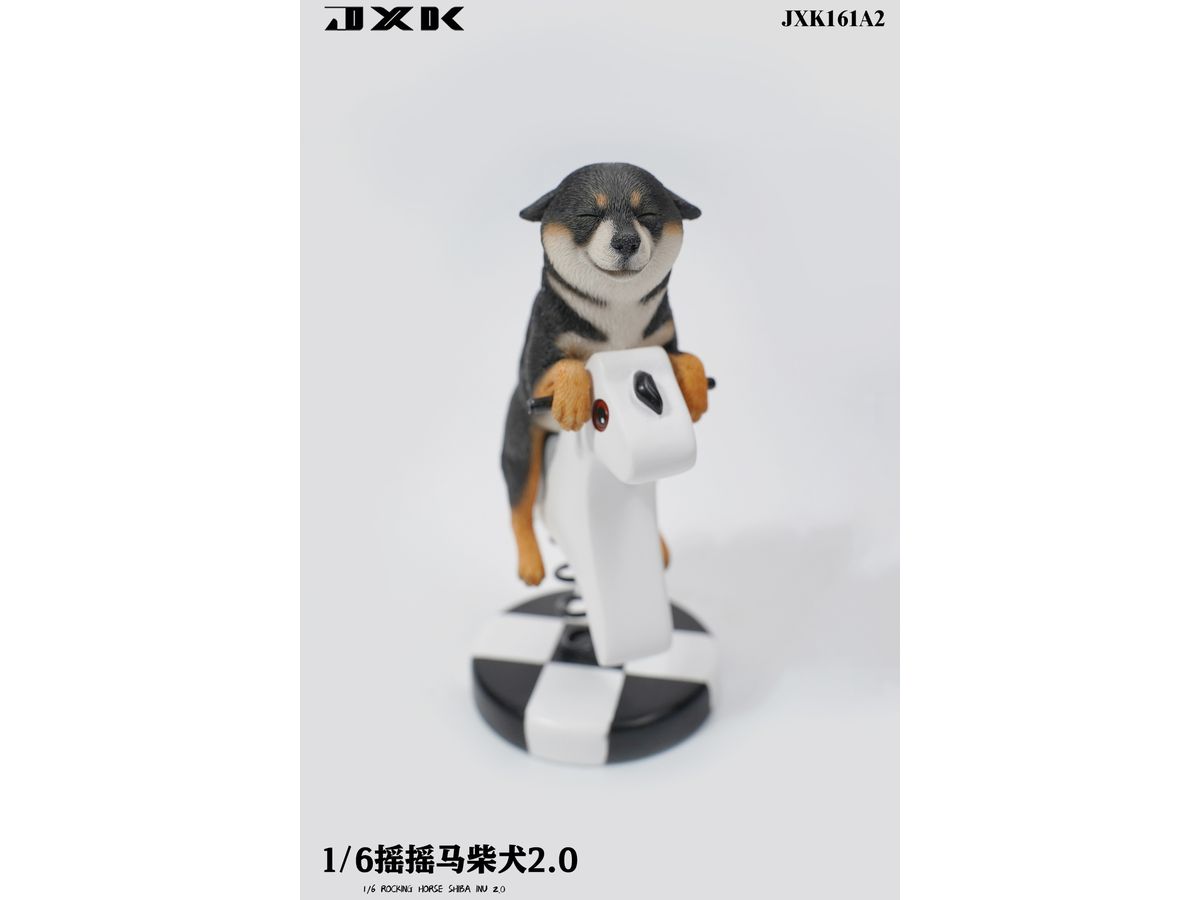 フィギュア　木馬に乗る柴犬 2.0 A2 1/6 レジン製塗装済み完成品 駿河屋 -<中古>木馬に乗る柴犬 2.0 A2 1/6 レジン製塗装済み完成