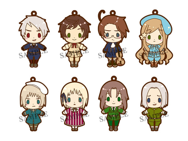 ラバーストラップコレクション ヘタリア3 リニューアルver. 1Box 8pcs