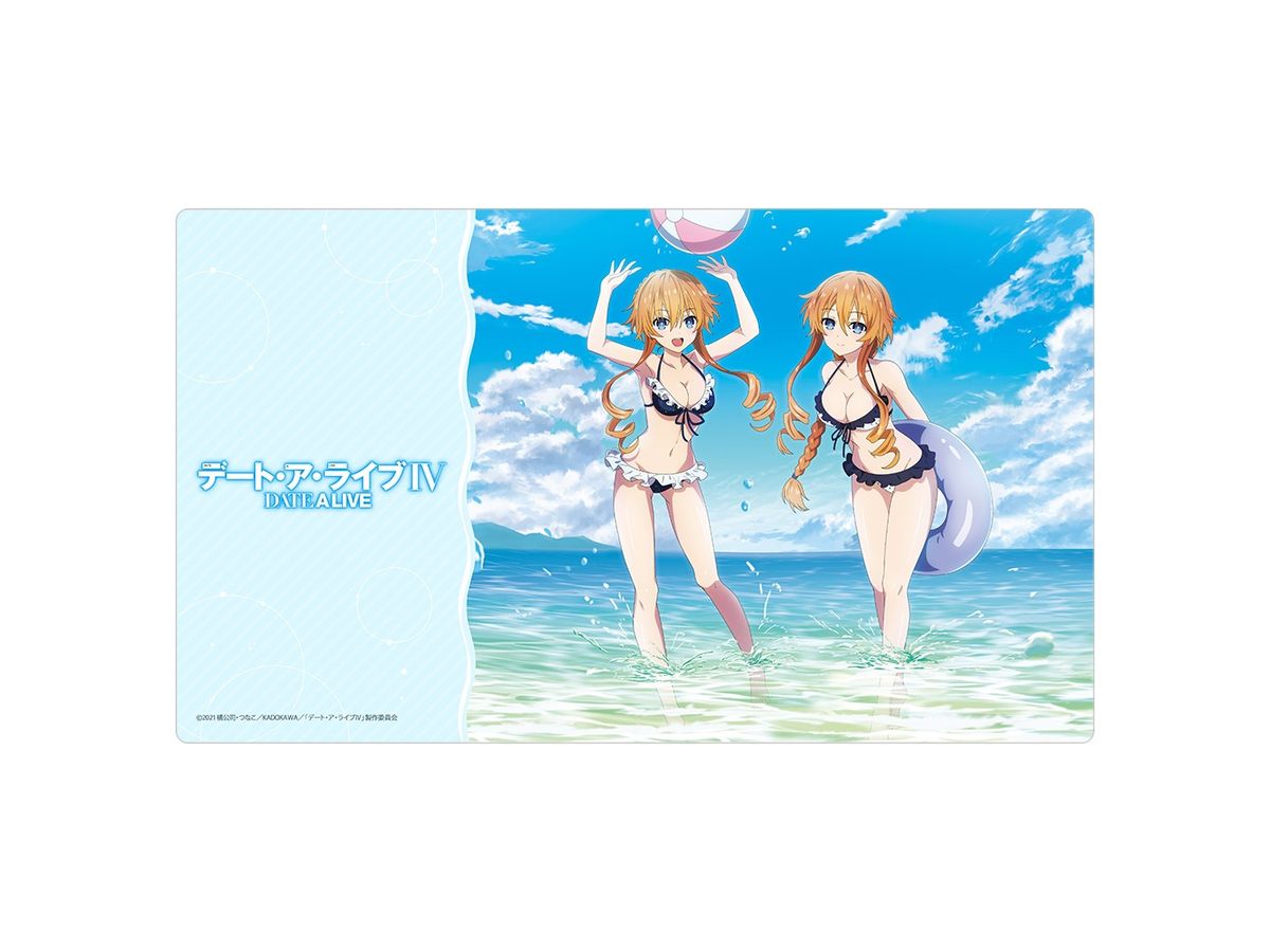 デートアライブ　八舞姉妹　倶矢　夕弦　プレイマット　ラバーマット デート・ア・ライブIV ラバーマット (八舞耶倶矢 & 八舞夕弦 / 海
