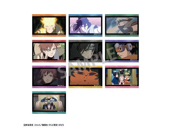 NARUTO -ナルト- 疾風伝 トレーディングスクエア缶バッジ 1Box 10pcs 