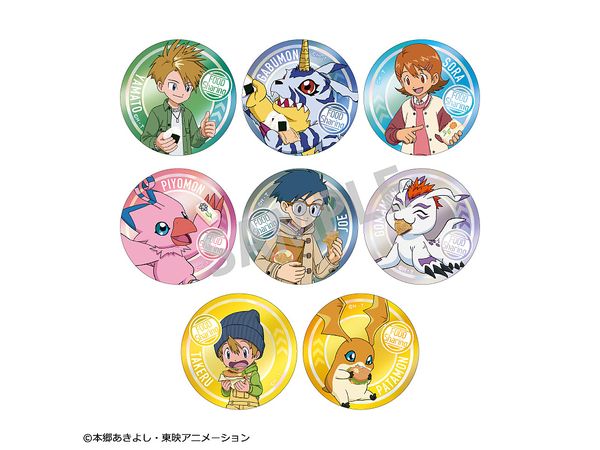 デジモンアドベンチャー 20th クラウドファンディング 缶バッジ 8点セット デジモン25周年記念】クラウドファンディングプロジェクト始動