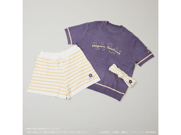 衣料雑貨　蜂楽廻 ルームウェア プルオーバー パープル ユニセックスサイズ 「ブルーロック meets Palude」 ブルーロック 蜂楽 廻 Palude ルームウェア（TVアニメ『ブルー