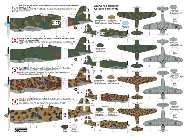 プラモデル　1/72 フィアット G.50bis/AS イタリア戦闘攻撃機 [KORPK72155] コラモデルス 1/72 フィアット G.50bis/AS ｢イタリア戦闘攻撃機