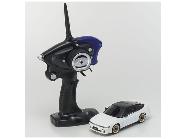 ミニッツAWD 日産シルエイティ LED付 ホワイト/ブラックルーフ レディ