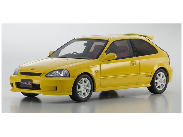 京商 1/18 ホンダ シビック タイプR (EK9 後期) イエロー 1/18 ホンダ シビック タイプ R (EK9) (イエロー) | HLJ.co.jp