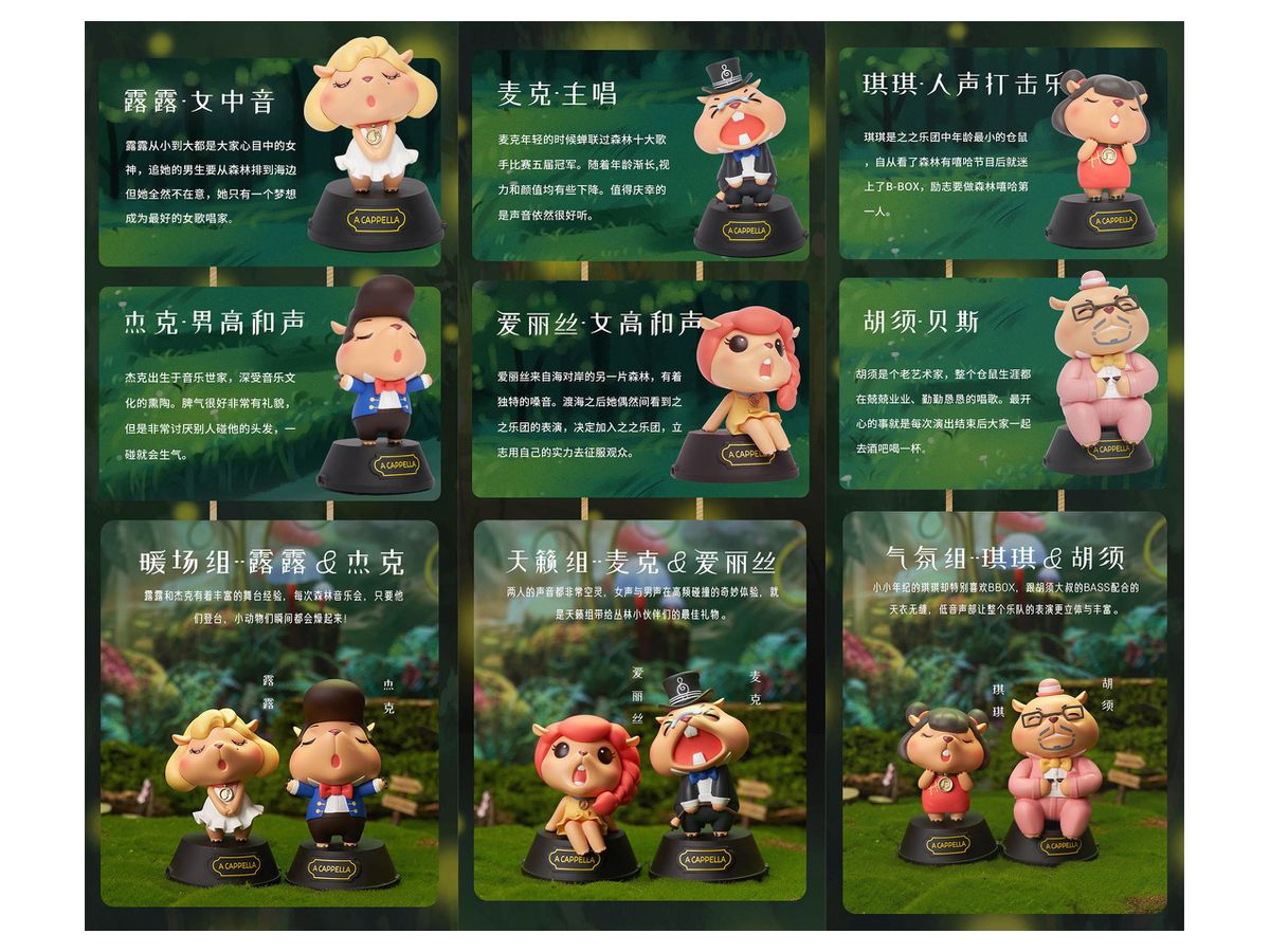 トレーディングフィギュア　全7種セット 「THE LAB Z.Z BAND アカペラシリーズ トレーディングフィギュア」 BOX)Z.Z BAND アカペラシリーズ トレーディングフィギュア(6個