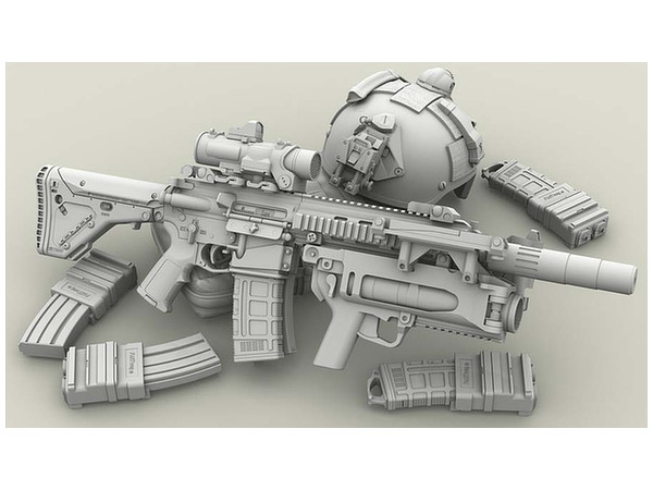 1 35 アサルトライフル Hk416 グレネードランチャー Xm3 セット 1 35 アサルトライフル Hk416 グレネードランチャー Xm3 セット