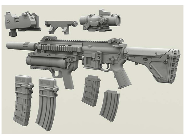 1 35 アサルトライフル Hk416 グレネードランチャー Xm3 セット 1 35 アサルトライフル Hk416 グレネードランチャー Xm3 セット