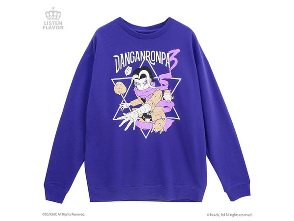 封印されし田中と破壊神暗黒四天王トレーナー パープル 封印されし田中と破壊神暗黒四天王トレーナー パープル