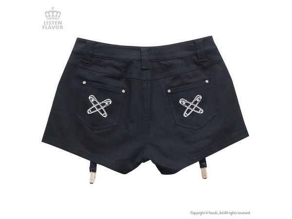 アミリージュ ハーネス付き ショートパンツ ブラック ハーネス ショートパンツ アミリージュ ハーネス付き ショートパンツ