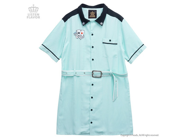 グッドラック ボウリングシャツワンピ ミント By リッスンフレーバー ホビーリンク ジャパン グッドラック ボウリングシャツワンピ ミント By リッスンフレーバー ホビーリンク ジャパン