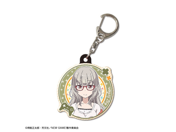 Tvアニメ New Game ぷくっとキーホルダー デザイン09 葉月しずく Tvアニメ New Game ぷくっとキーホルダー デザイン09 葉月しずく