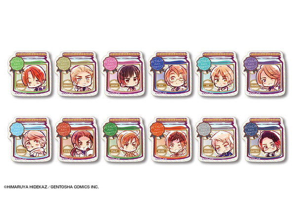 ヘタリア Axis Powers ぷくっとバッジコレクション 1Box 12pcs
