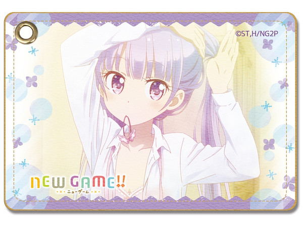 Tvアニメ New Game レザーパスケース デザイン01 涼風青葉 Tvアニメ New Game レザーパスケース デザイン01 涼風青葉