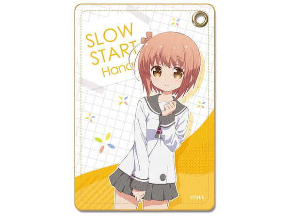 スロウスタート レザーパスケース デザイン 01 一之瀬花名