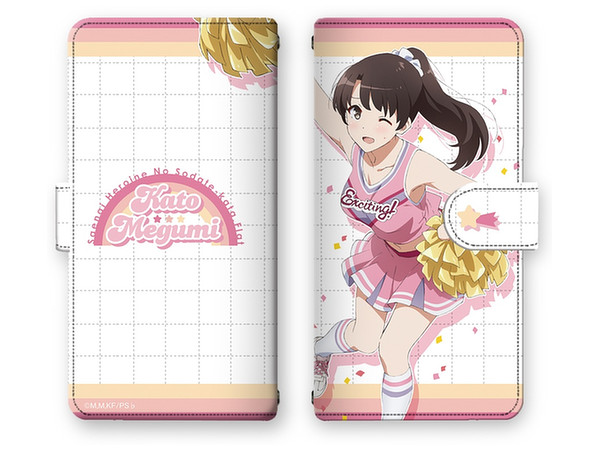 冴えカノ フラット ブックスタイルスマホケース Lサイズ デザイン02 加藤恵 チアガールver By ライセンスエージェント ホビーリンク ジャパン