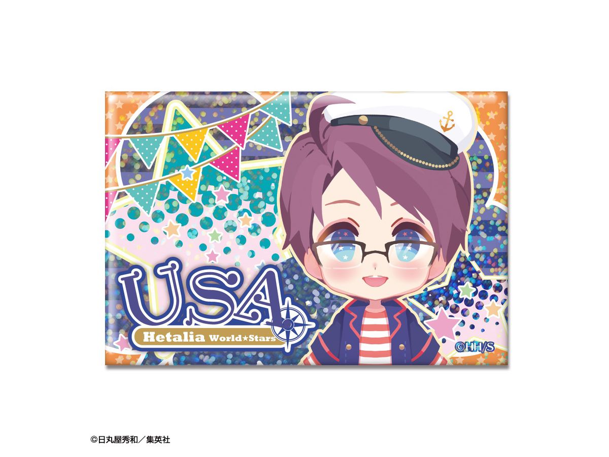 ヘタリア Ws ホログラム缶バッジ Ver 2 デザイン 4 アメリカ ヘタリア Ws ホログラム缶バッジ Ver 2 デザイン 4 アメリカ