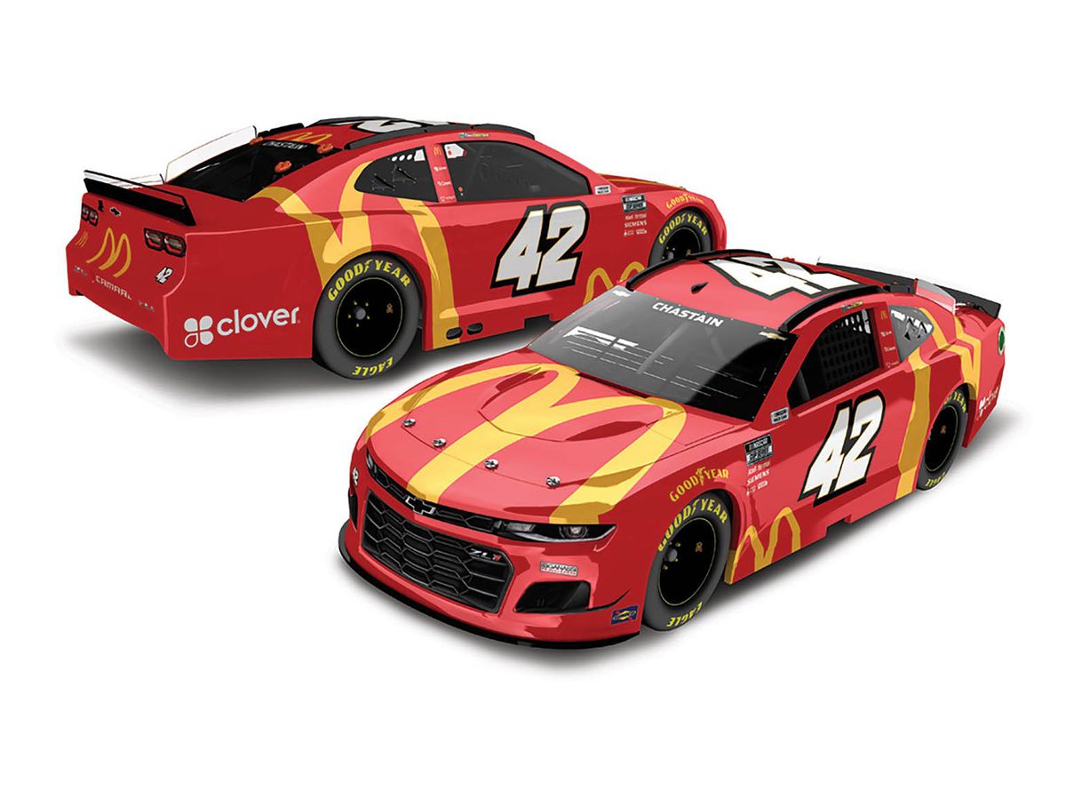 1/64 ロス・チャステイン #42 マクドナルド シボレー カマロ NASCAR