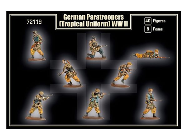1/72 WW.II ドイツ軍 降下猟兵 熱帯用装備 (40体/8ポーズ) | HLJ.co.jp