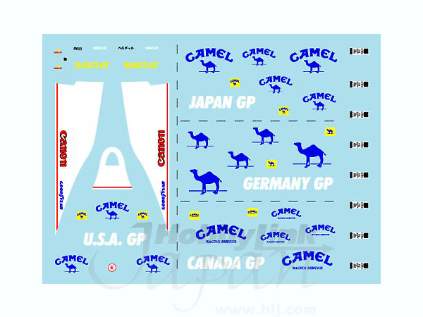 1/43 ミニチャンプス ウィリアムズ FW14 4種 デカール | HLJ.co.jp