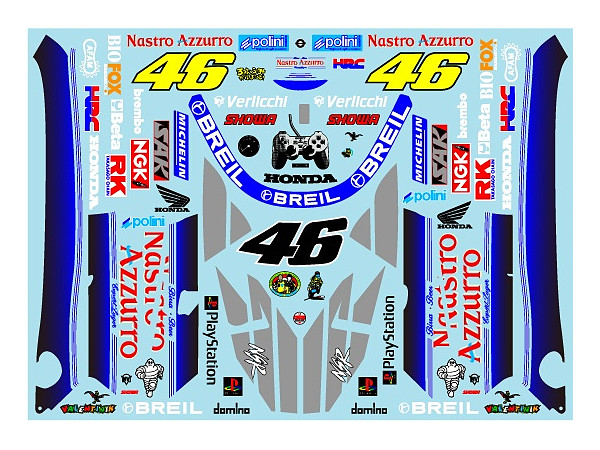 1/12 ホンダ NSR500 '00 ナストロアズーロ (タミヤ用) | HLJ.co.jp