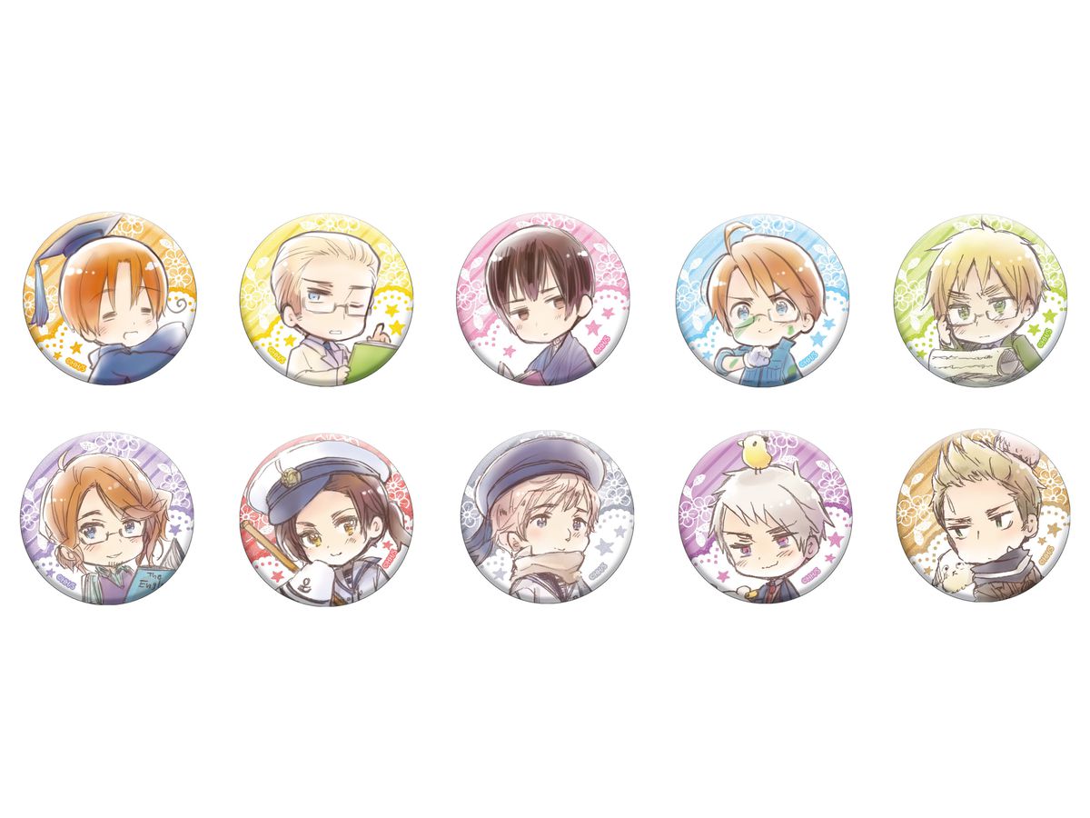 ヘタリアworld Stars 缶バッジコレクション 1box 10pcs ヘタリアworld Stars 缶バッジコレクション 1box 10pcs