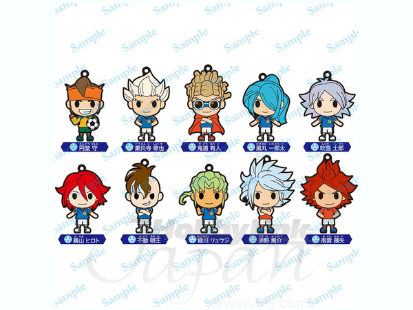 最新作 イナズマイレブン トレーディングラバーストラップ 10pcs 1Box キーホルダー・アクリルキーホルダー