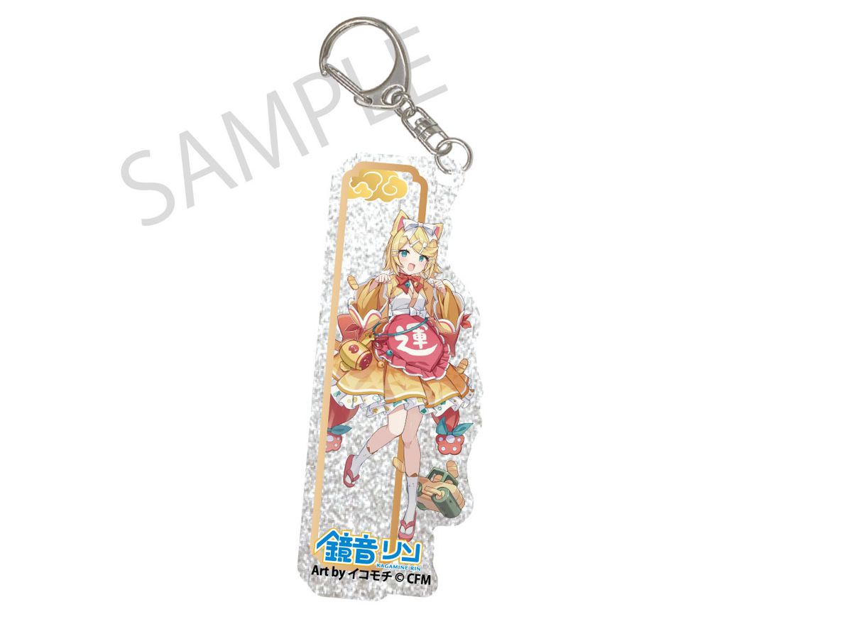ミネルヴァ テュフォン カーミラアクリルキーホルダー 3個セット 初音ミク x 招き猫 x 真夏の熊谷: シルバーバックアクリルキーホルダー