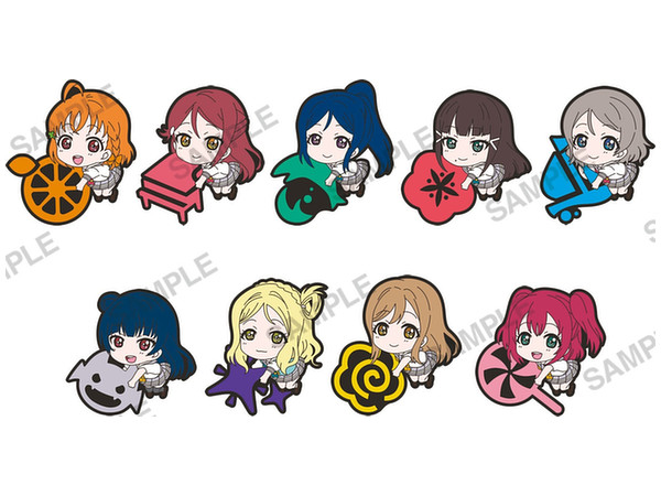 ラブライブ! サンシャイン!! ぴたコレ ラバーストラップ 1Box 9pcs