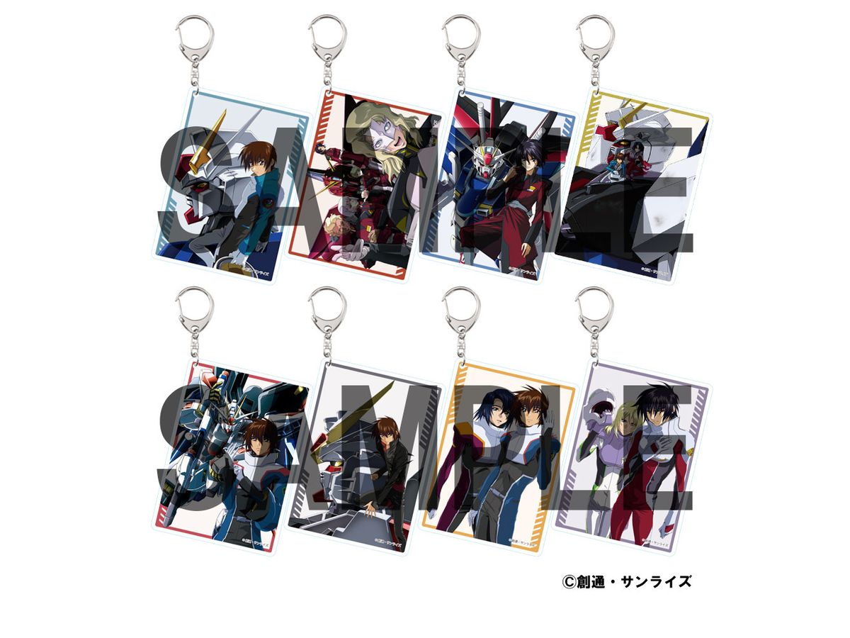 ガンダムSEED / SEED Destiny グッズセット 機動戦士ガンダムSEED/DESTINY イラストカード風キーホルダー 1Box