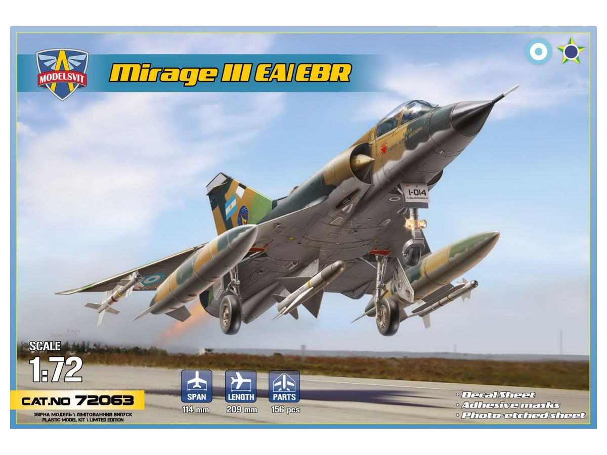 1/72 ミラージュIIIEA/IIIEBR 戦闘攻撃機 | HLJ.co.jp