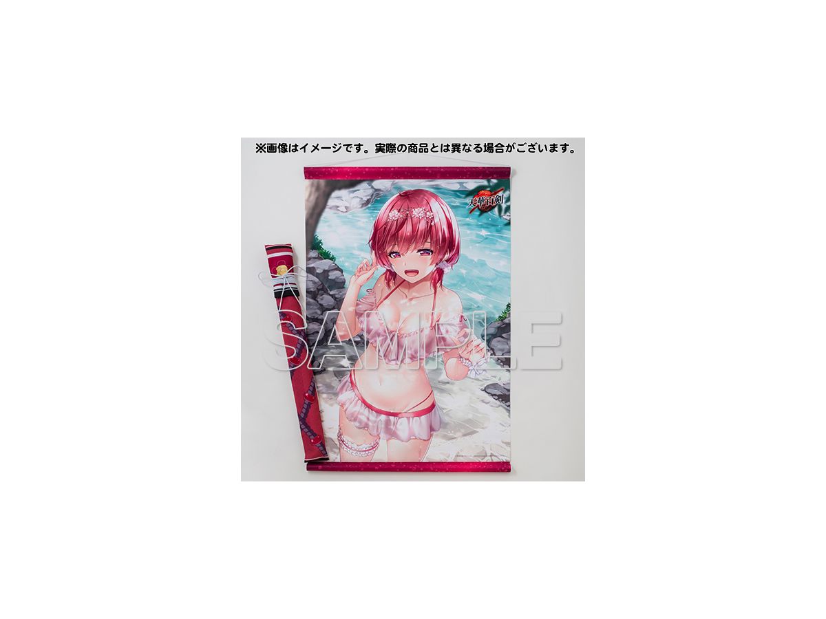 天華百剣 小豆長光と水着デートWスエードタペストリー 刀袋風収納袋付き 天華百剣 小豆長光と水着デート 刀袋風収納袋つきWスエード