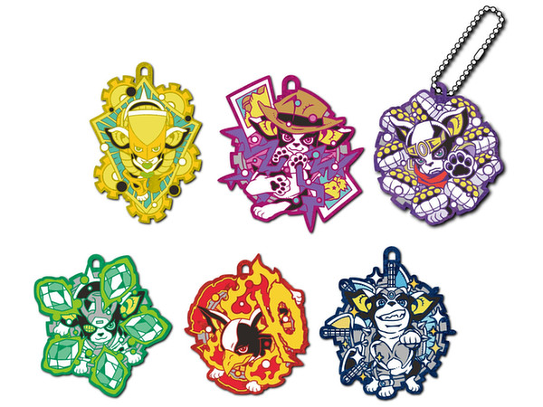 ラバーマスコットジョジョの奇妙な冒険 イギーの奇妙なコスプレスタンド編 1box 6pcs ラバーマスコットジョジョの奇妙な冒険 イギーの奇妙なコスプレスタンド編 1box 6pcs