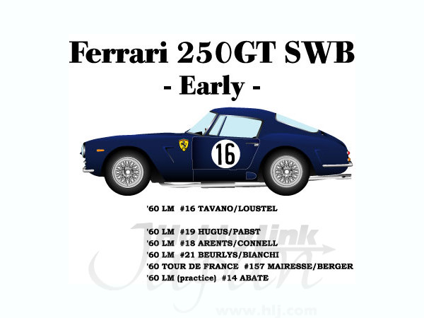1/24 フェラーリ 250GT SWB 前期型 | HLJ.co.jp