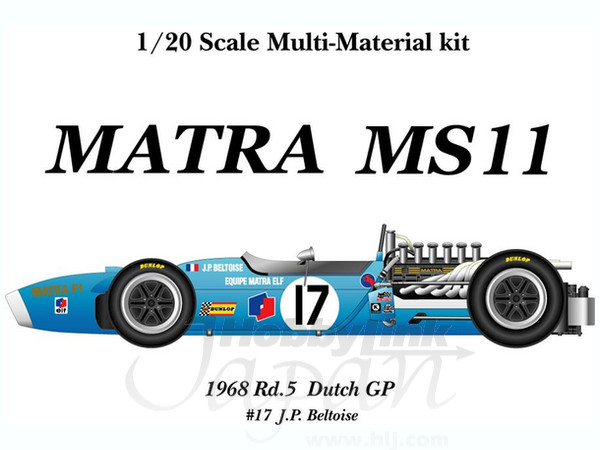 モデルファクトリーヒロ 1/20 マトラMS11 1968年 オランダGP 1/20 マトラ MS11 Ver.B オランダ GP 1968 | HLJ.co.jp