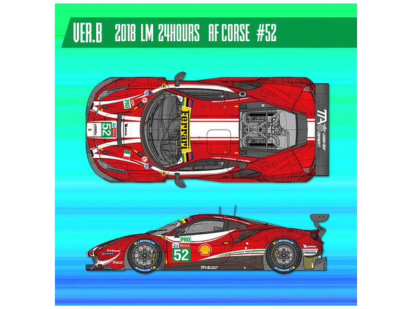 1/24 488GTE 2018 Ver.B 2018 LM 24hours AF Corse #52 | HLJ.co.jp