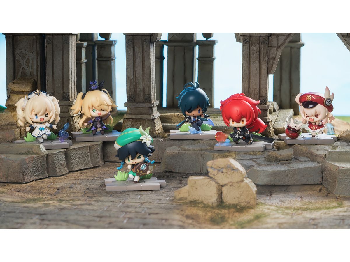 原神 戦場の英姿 コレクションフィギュア モンド篇 1Box 6pcs (再販