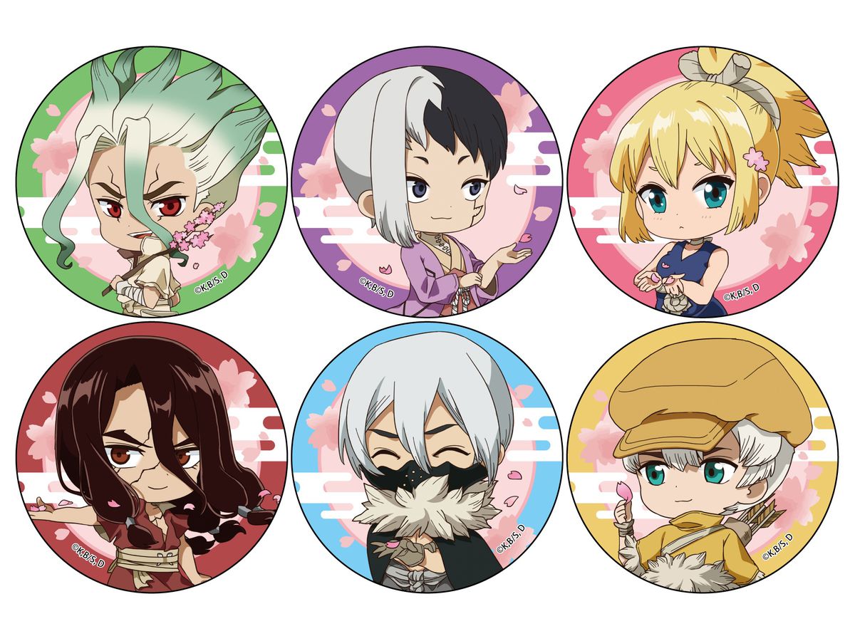 Dr.STONE [描き下ろし] トレーディング缶バッジ (桜) 1Box 6ps