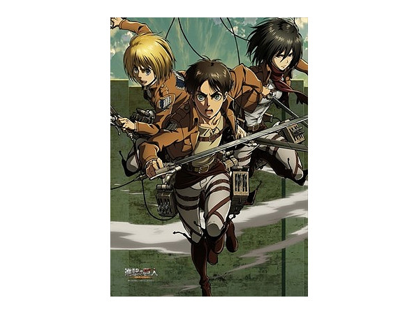 進撃の巨人 B2タペストリー エレン ミカサ アルミン 進撃の巨人 B2タペストリー エレン ミカサ アルミン