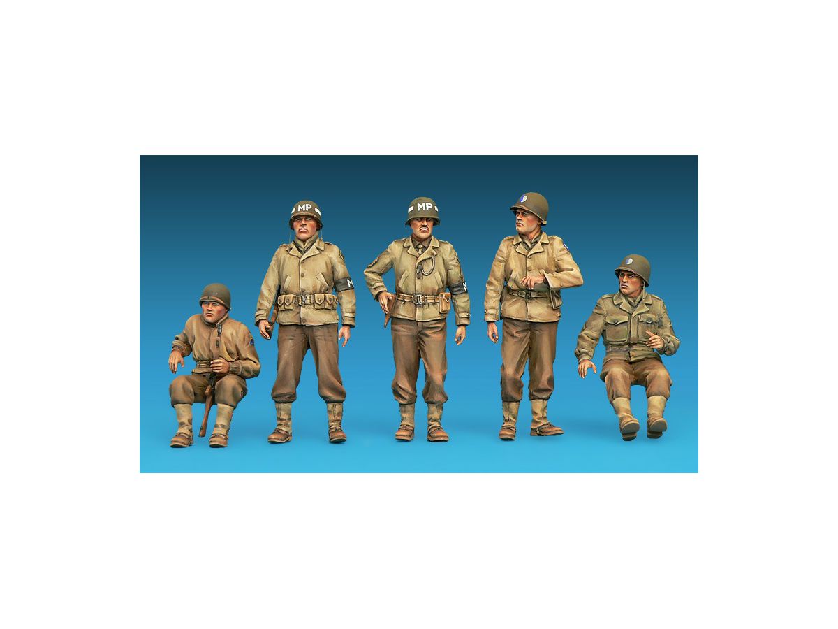 1/35 アメリカ軍 ジープクルー & ミリタリーポリス5体入 特別版 (武器