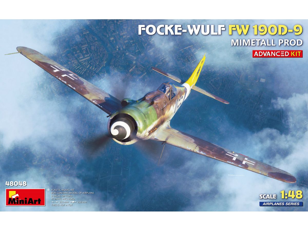 フォッケンウルフ1/48ダイキャスト戦闘機FW190 C.D.C社ITARY 1/48 フォッケ・ウルフ Fw 190D-9 ミメタル社製 アドバンスドキット
