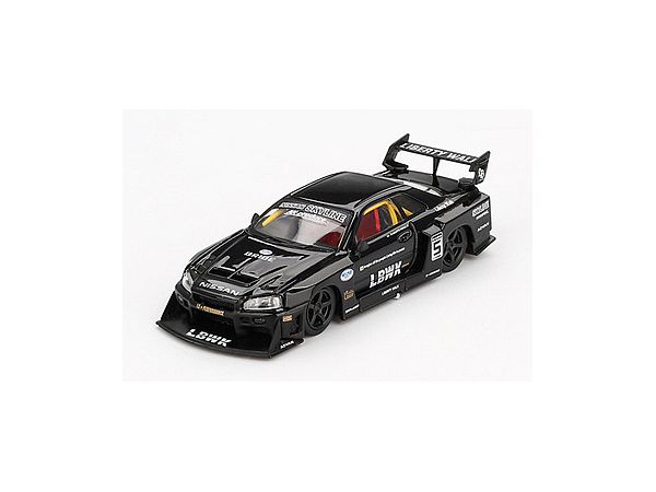 MINIGT LB-ER34 スーパーシルエット スカイライン ブラック BL Amazon | MINI GT 1/64 Nissan LB-ER34 Super Silhouette